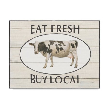 Trademark Fine Art James Wiens 'Country Cow V' Canvas Art, 14x19 WAP04851-C1419GG